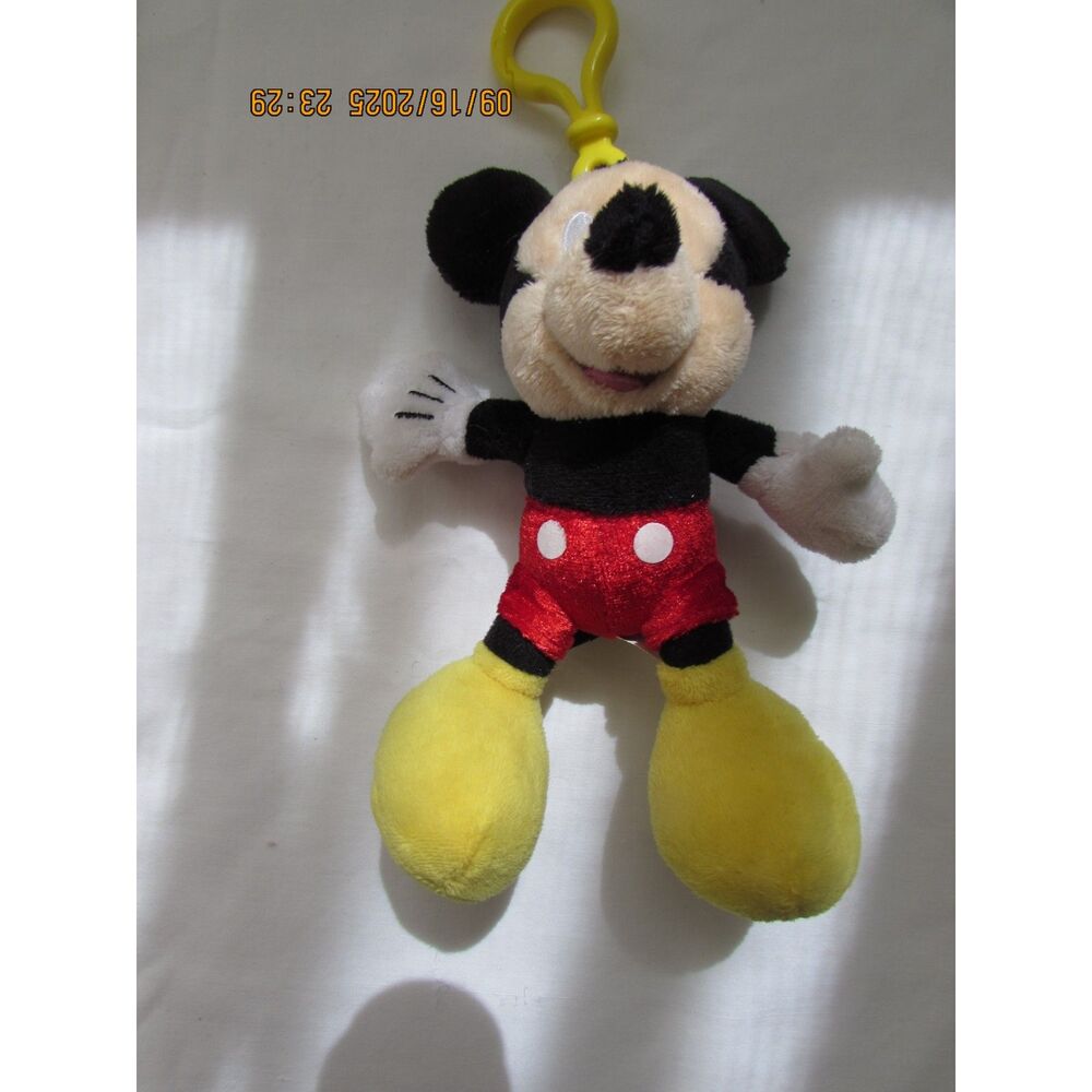 Disney Mickey Mouse stuffed key chain key ring